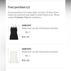 CAMI NYC XS NWOT Blake Lace-up Silk-Charmeuse Camisole